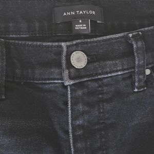 Ann Taylor High-Rise Black Washed Jeans